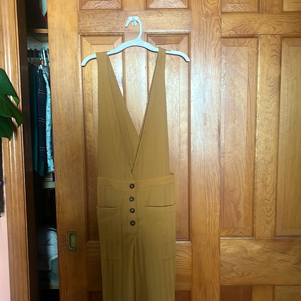 Yellow flower jumpsuit